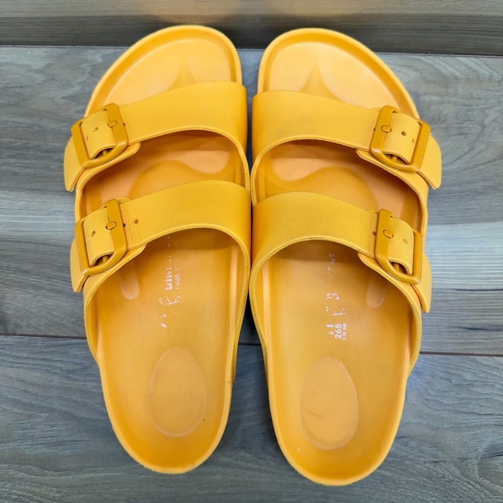 Birkenstock Arizona Eva Orange Sandals 10 W EU 41 Rubber Slide Travel Resort - Picture 8 of 11